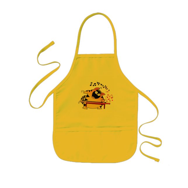 LOL Cats | Fat Cat Musician Kids' Apron (Front)