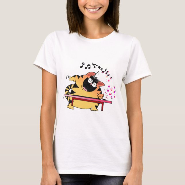LOL Cats | Fat Musical Cat T-Shirt (Front)