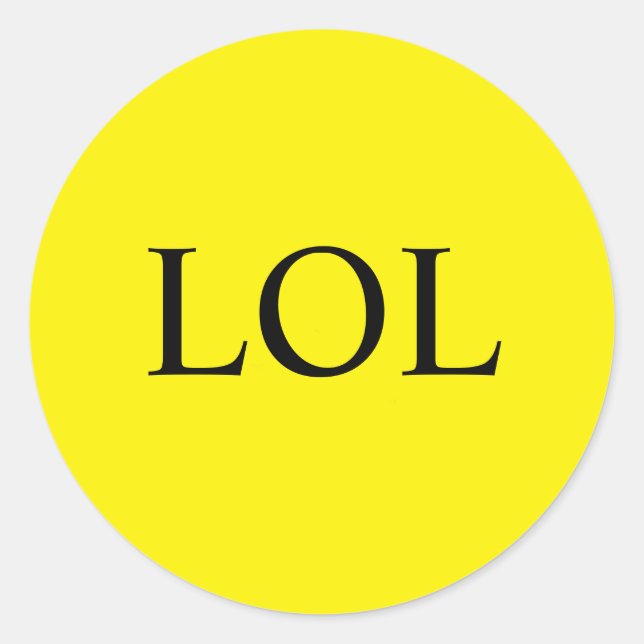 LOL CLASSIC ROUND STICKER (Front)