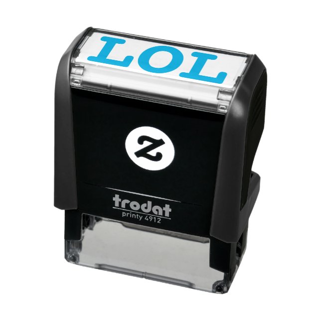 LOL Cute Funny Meme Simple Typography Humorous Self-inking Stamp (Product)