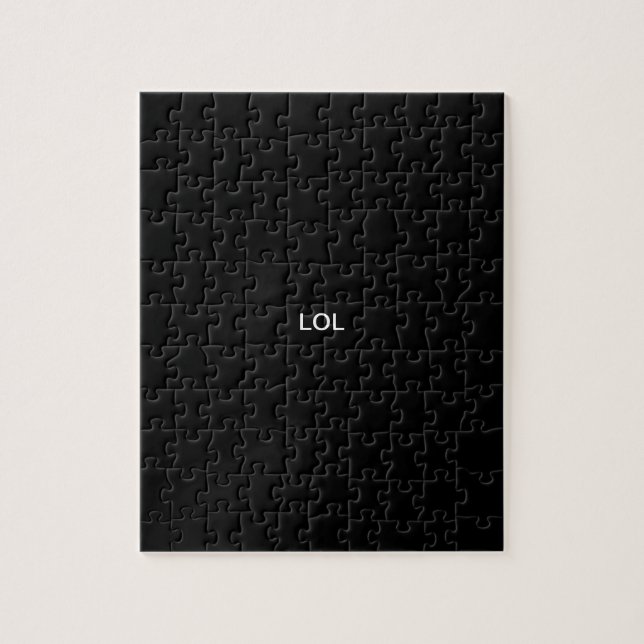 'LOL' design Solid Color Puzzle (Vertical)