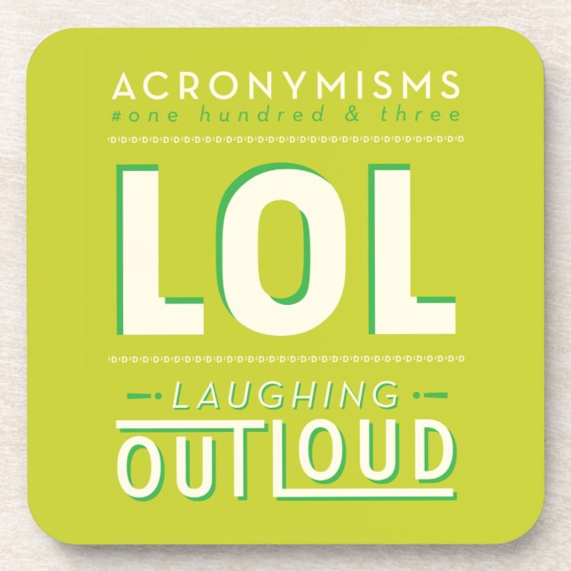 LOL DRINK COASTER (Front)