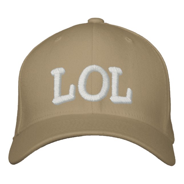 LOL EMBROIDERED BASEBALL HAT (Front)