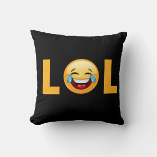 LOL EMOJI THROW PILLOW
