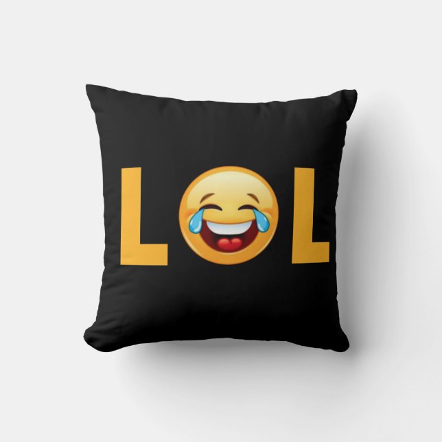 LOL EMOJI THROW PILLOW (Front)