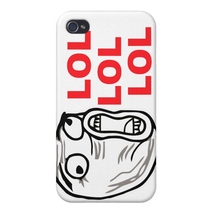 lol face meme humor rofl omg omfg iPhone 4/4S cases