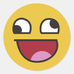 Emoji stickers laughing happy content lol funny cracking  Sticker for Sale  by Ambrose-lilly