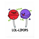 LOL-ipops Cute Laughing Lollipop Puns Poster LOL-ipops Cute Laughing Lollipop Puns Poster