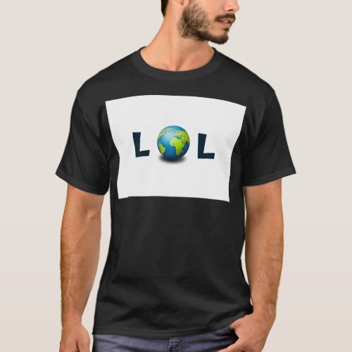 LOL itx27s Flat Earth T_Shirt