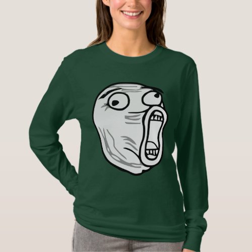 LOL Laugh Out Loud Rage Face Meme T_Shirt