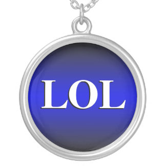 LOL ~ Laughing Out Loud ~ Royal Blue Necklace