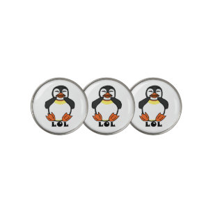 LOL Laughing penguin Golf Ball Marker