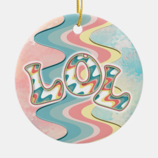 lol ~ light waves   ceramic ornament