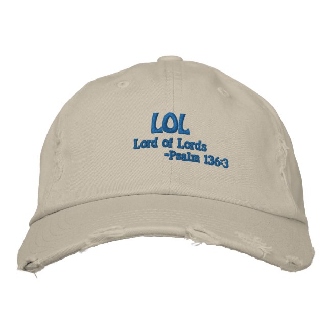 LOL LORD OF LORDS Customize it Embroidered Baseball Cap (Front)