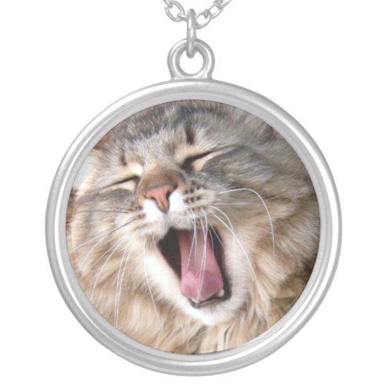 LOL Maine Coon Silver Plated Necklace