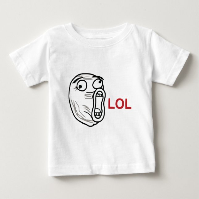 LOL meme Tie Baby T-Shirt (Front)