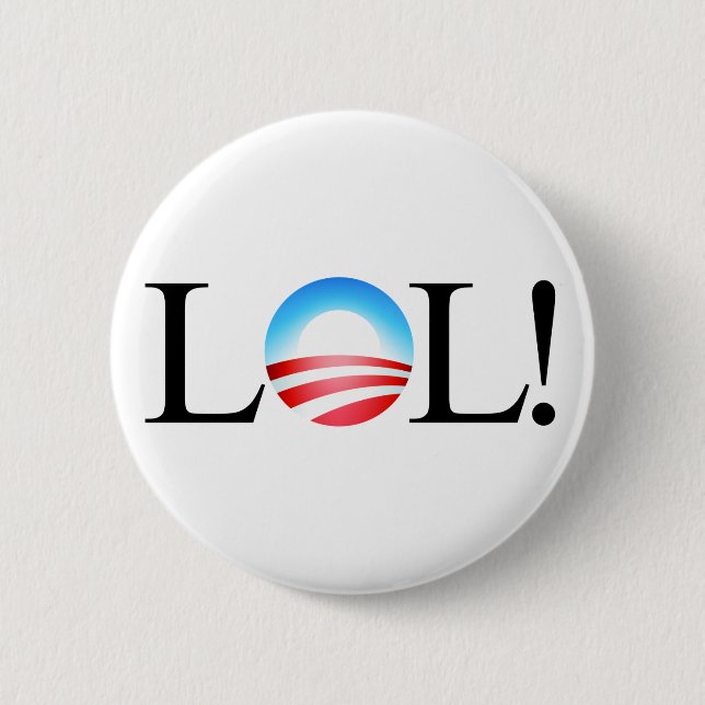 LOL Obama Button (Front)