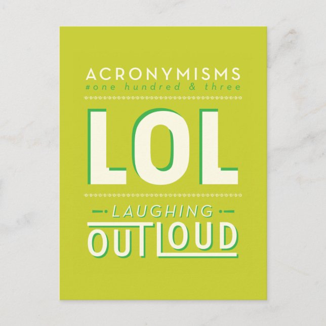 LOL POSTCARD (Front)