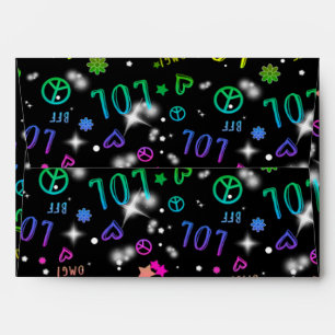 LOL Rainbow Birthday Party Invitation Envelope