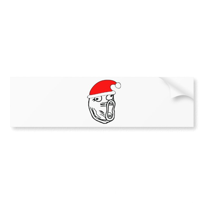 LOL Santa   xmas internet meme Bumper Stickers