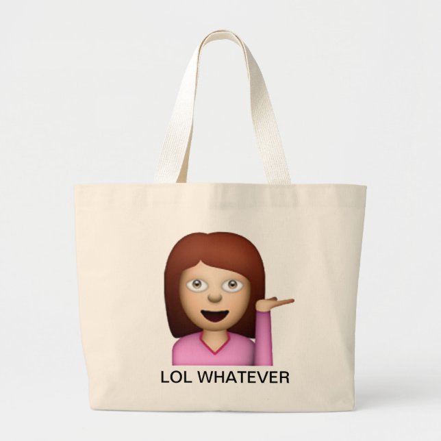 LOL WHATEVER tote bag (Front)