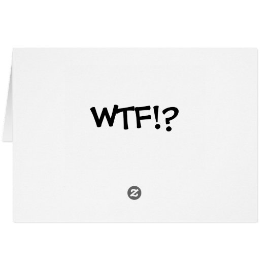 LOL WTF! Card (Back Horizontal)