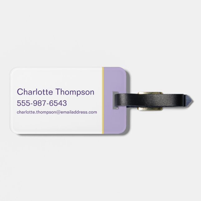 Lola 1996 Vibe Luggage Tag (Back Horizontal)