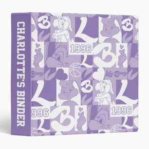 Lola '96 Grid Pattern 3 Ring Binder