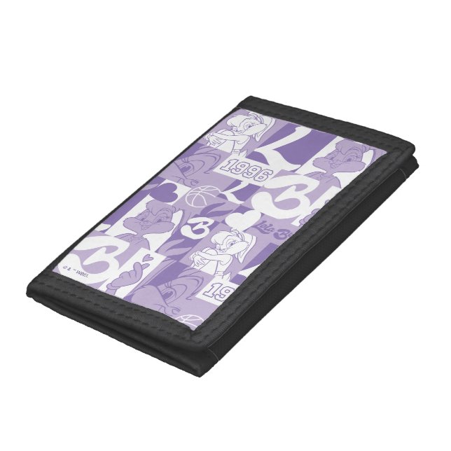 Lola '96 Grid Pattern Tri-fold Wallet (Bottom)