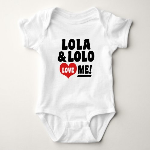 Lola and lolo love Me Baby Bodysuit