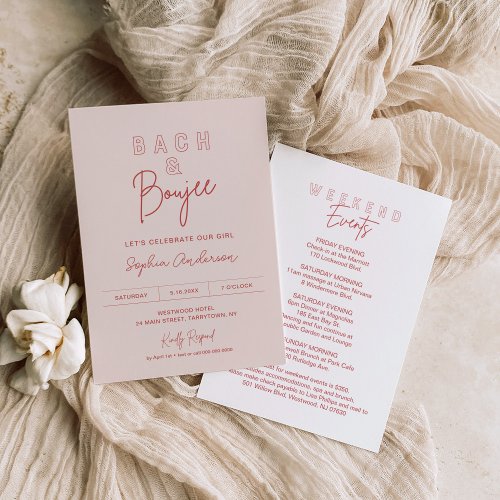 LOLA Bach And Boujee Bachelorette Party Invitation