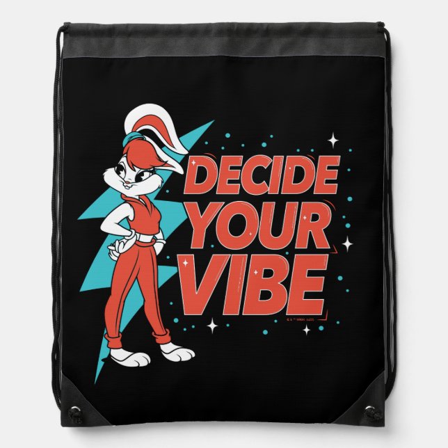 Lola Bunny Decide Your Vibe Drawstring Bag (Front)