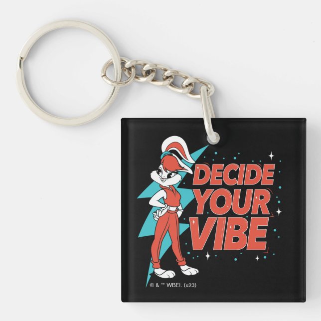 Lola Bunny Decide Your Vibe Keychain (Front)