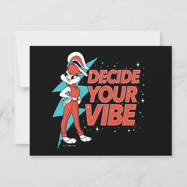 Lola Bunny Decide Your Vibe Note Card (Front)