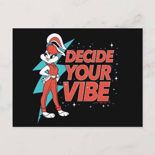 Lola Bunny Decide Your Vibe Postcard