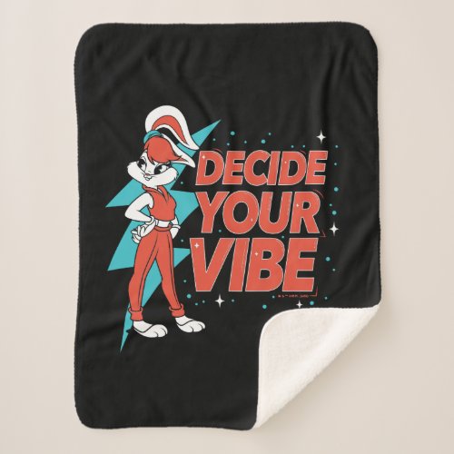 Lola Bunny Decide Your Vibe Sherpa Blanket