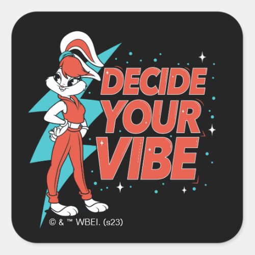 Lola Bunny Decide Your Vibe Square Sticker
