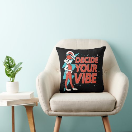 Lola Bunny Decide Your Vibe Throw Pillow