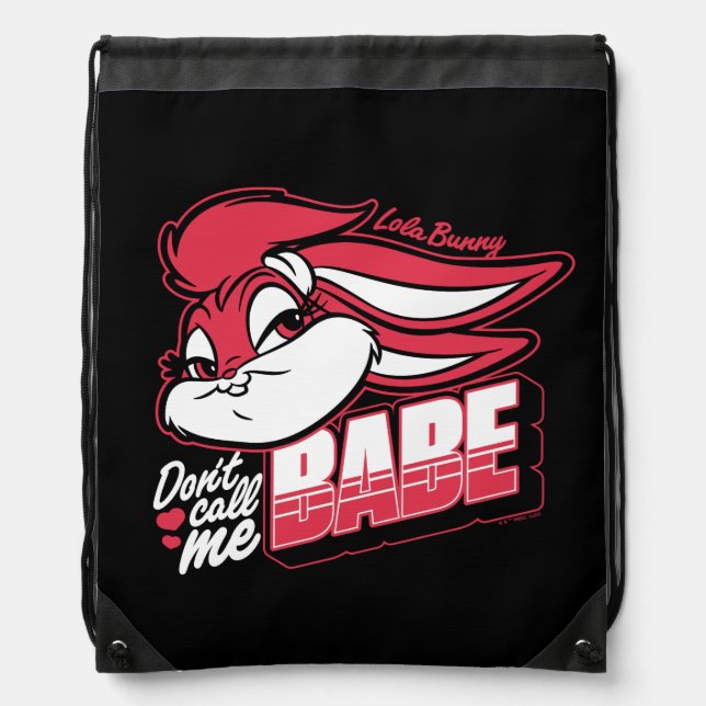 Lola Bunny Don't Call Me Babe Drawstring Bag (Front)