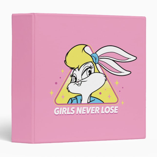 Lola Bunny Girls Never Lose 3 Ring Binder (Front/Spine)