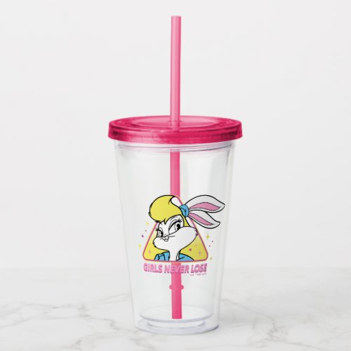 Lola Bunny Girls Never Lose Acrylic Tumbler