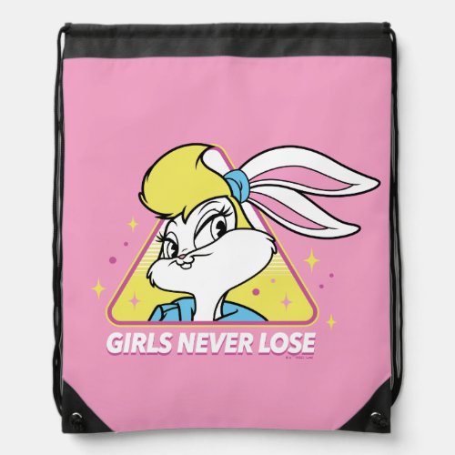 Lola Bunny Girls Never Lose Drawstring Bag