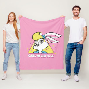 Lola Bunny Girls Never Lose Fleece Blanket