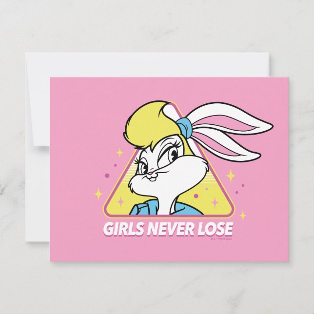 Lola Bunny Girls Never Lose Note Card (Front)