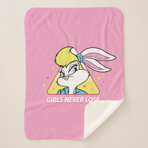 Lola Bunny Girls Never Lose Sherpa Blanket