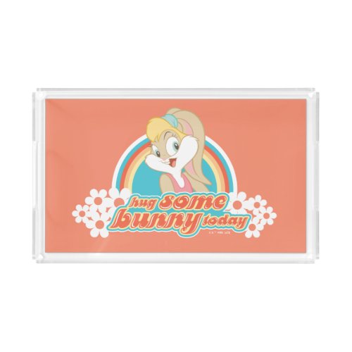 Lola Bunny Hug Some Bunny Today Acrylic Tray