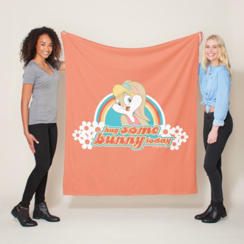 Lola Bunny Hug Some Bunny Today Fleece Blanket