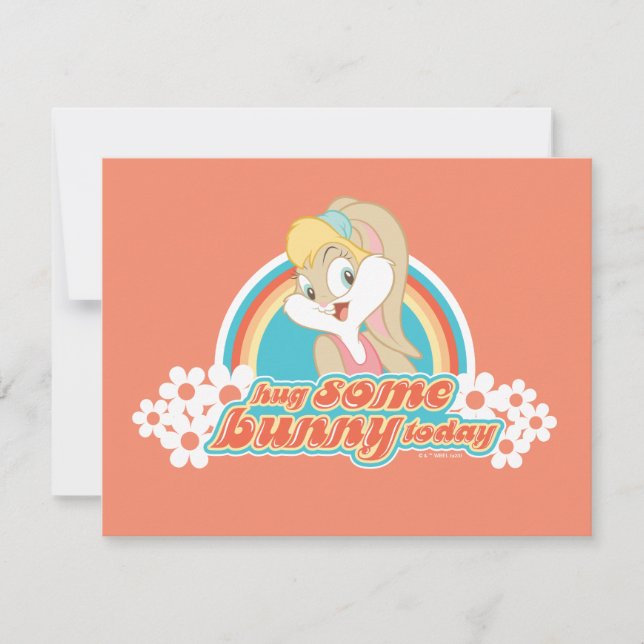 Lola Bunny Hug Some Bunny Today Note Card (Front)
