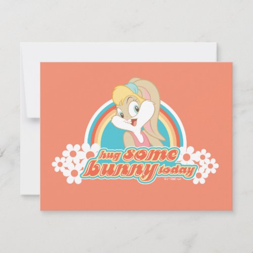 Lola Bunny Hug Some Bunny Today Note Card
