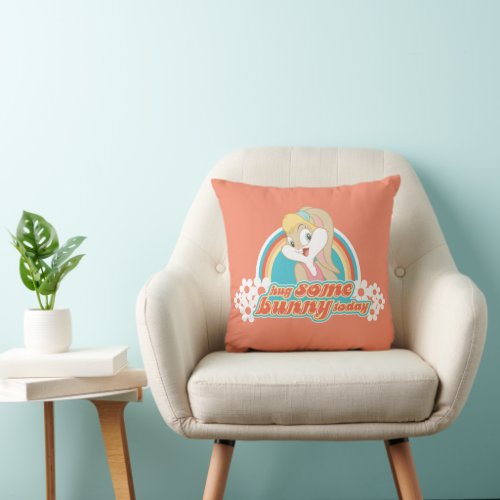 Lola Bunny Hug Some Bunny Today Throw Pillow